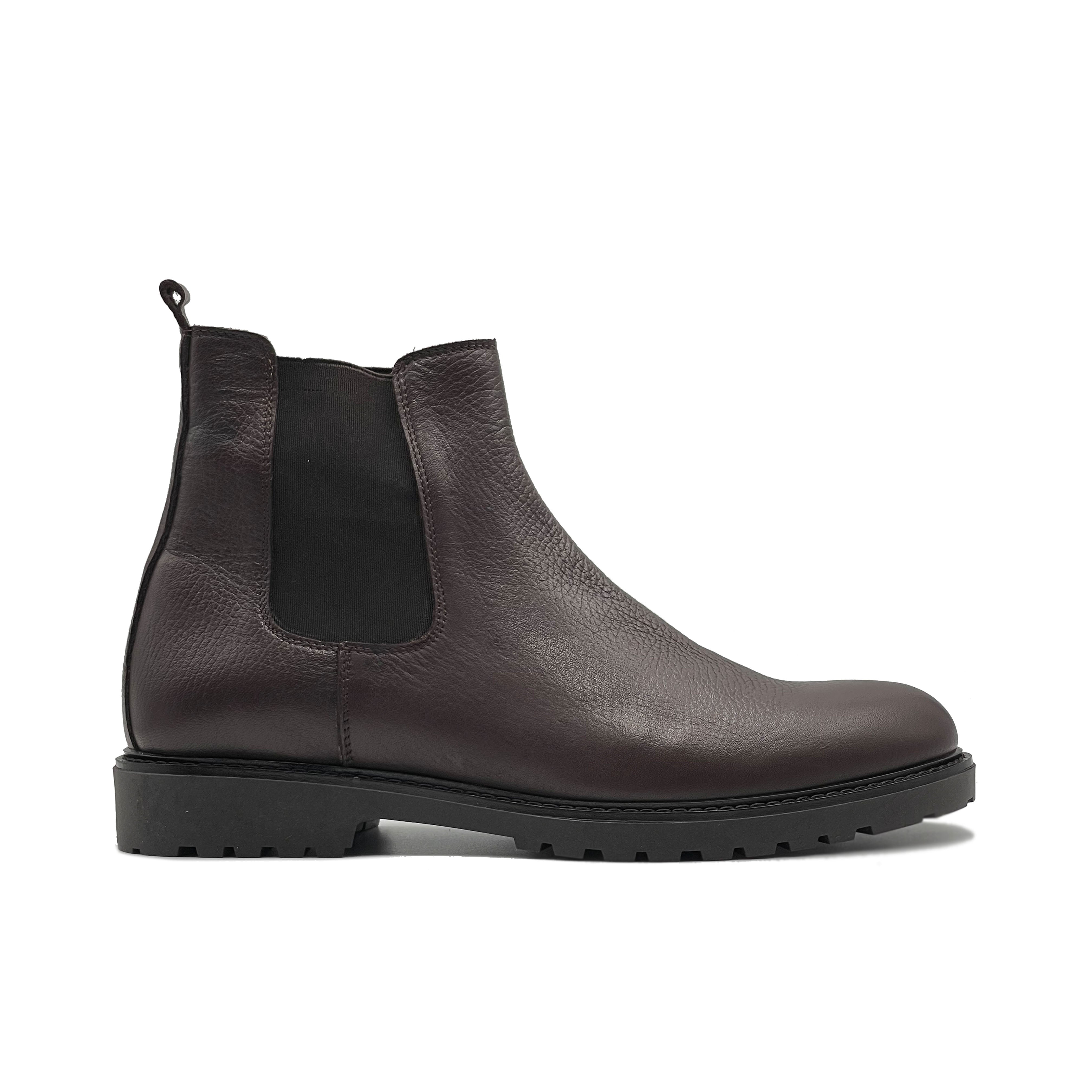 Grunland Stivaletti Chelsea Bambina In Vera Pelle Martellata | Modello Beatles Nero PO1178-88 | Tomaia In Pelle Morbida E Suola Gomma