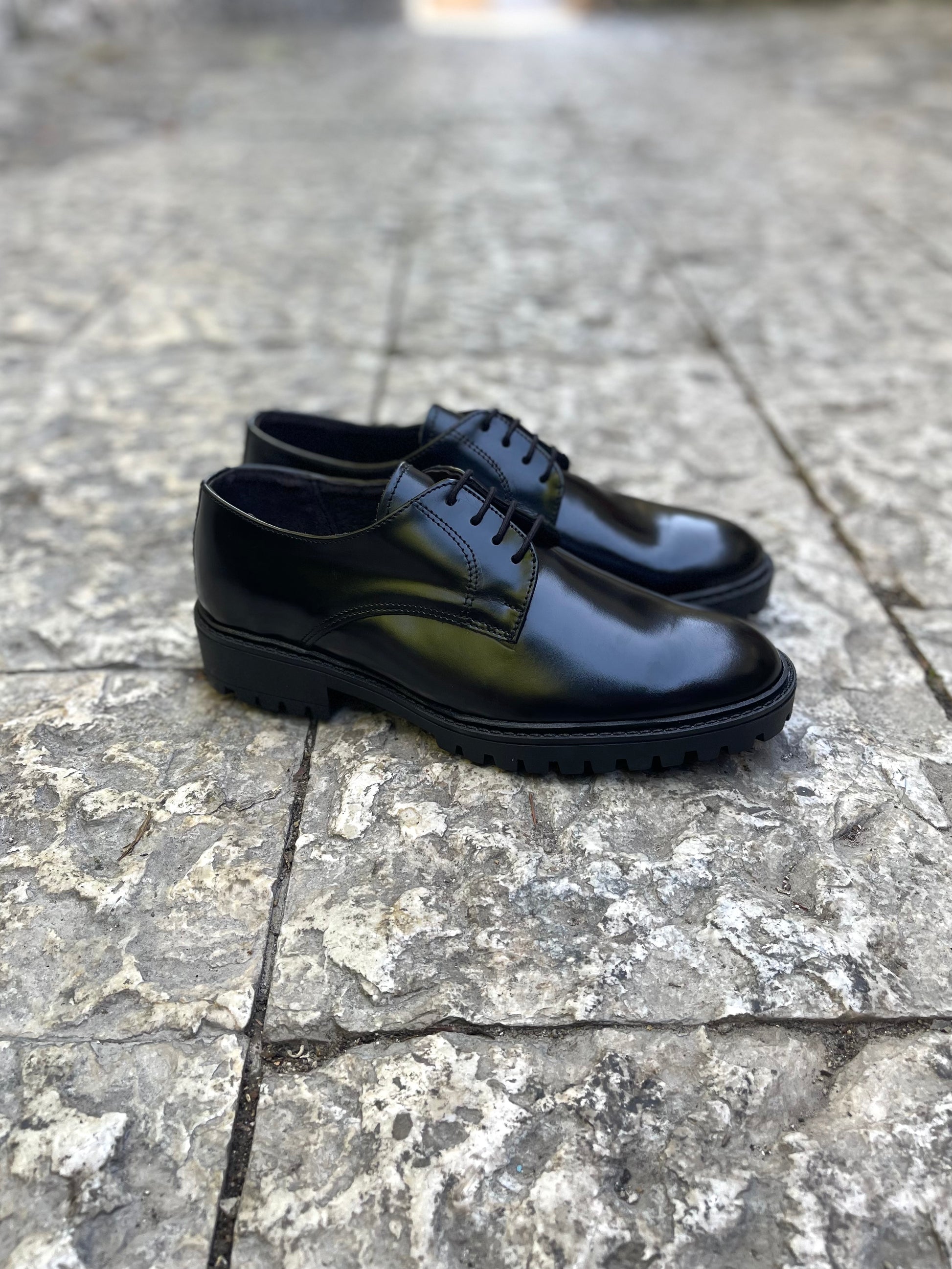 William Mocassino Derby Herr i Äkta Skinn Abrasivata