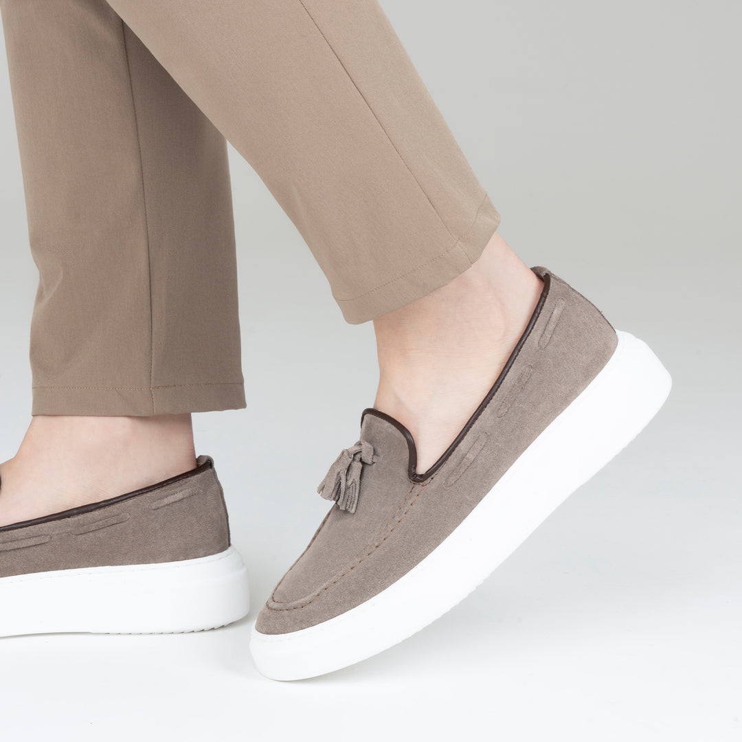 Roger mocassino slip on uomo in morbido camoscio – Los Santos