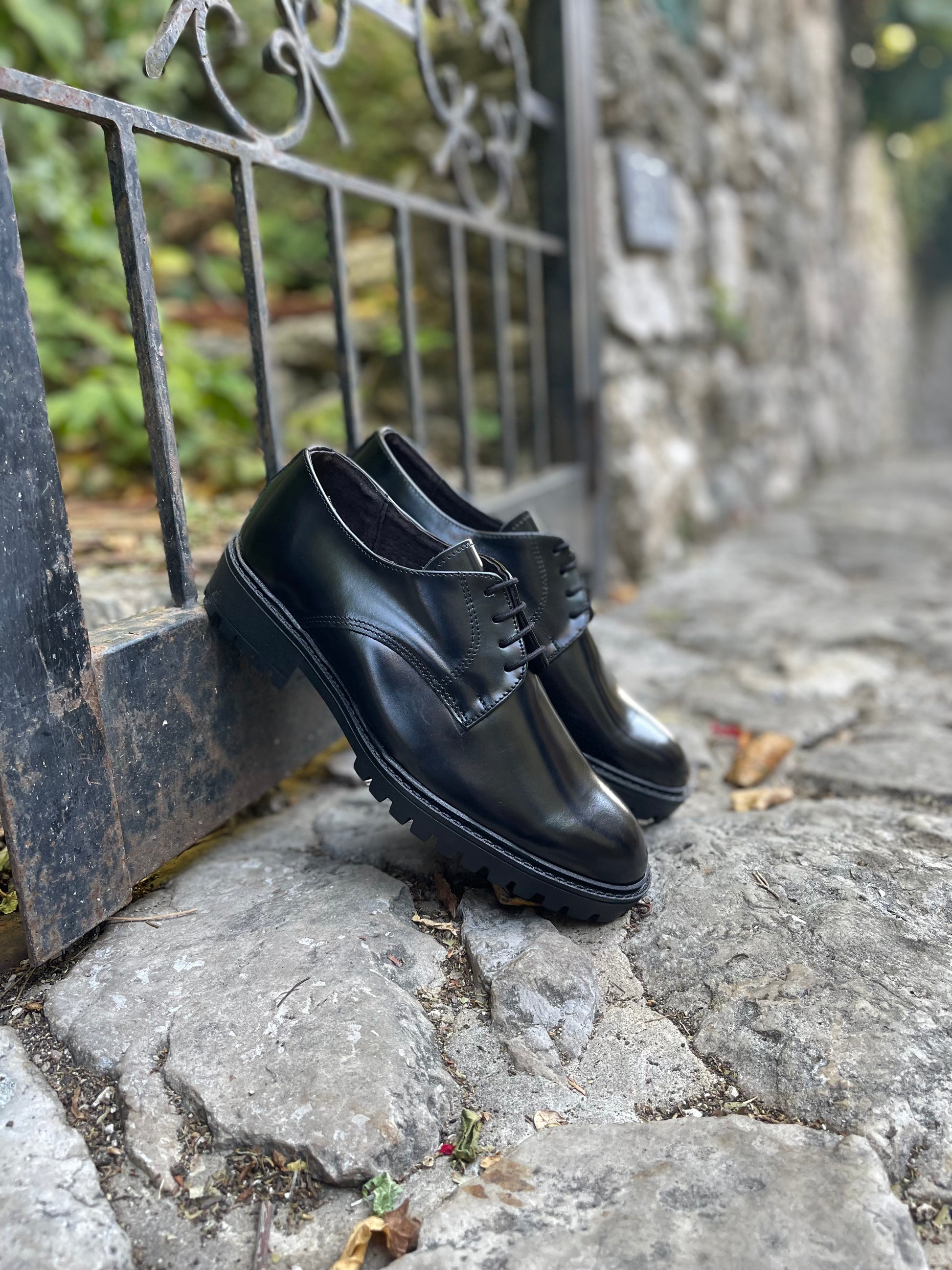 William Mocassino Derby Herr i Äkta Skinn Abrasivata