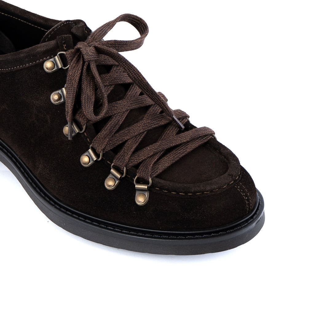 Trek ingegnere stringate in camoscio