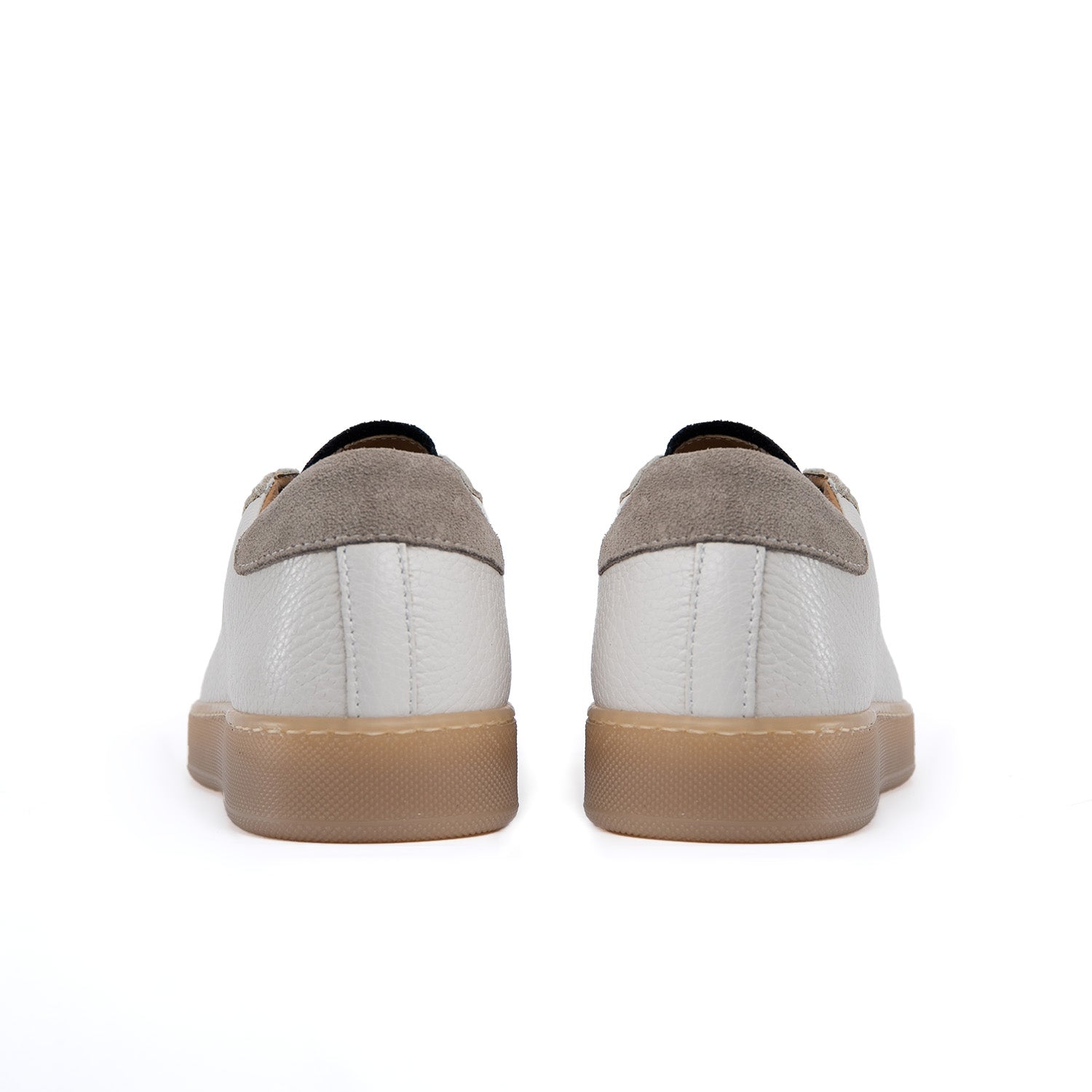 Градски маратонки за мъже от истинска кожа с велурени вложки