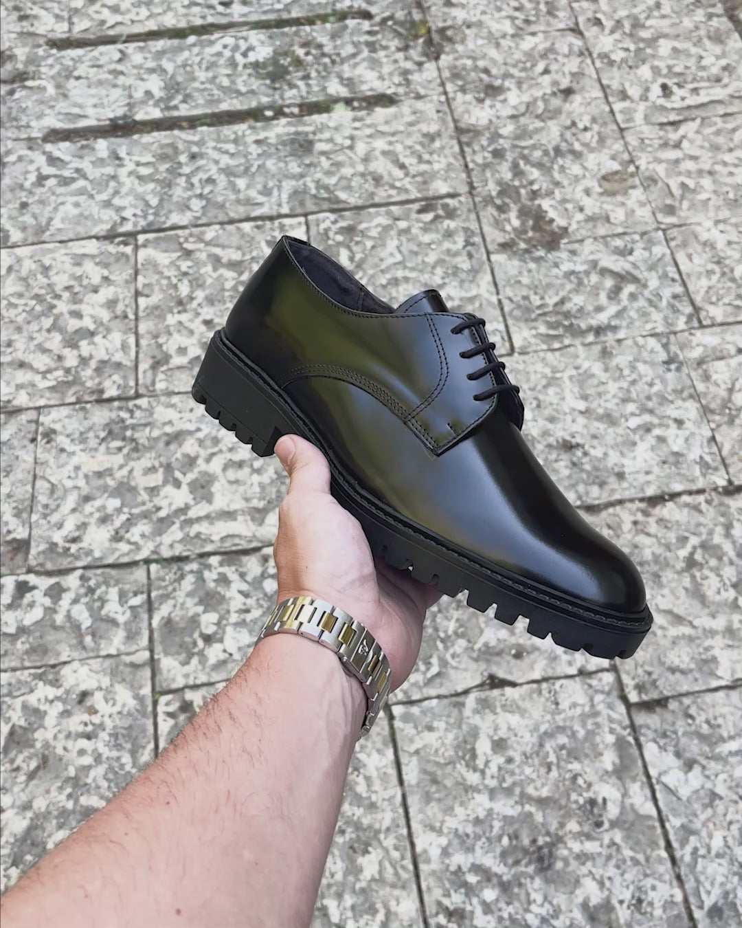 William Mocassino Derby Herr i Äkta Skinn Abrasivata